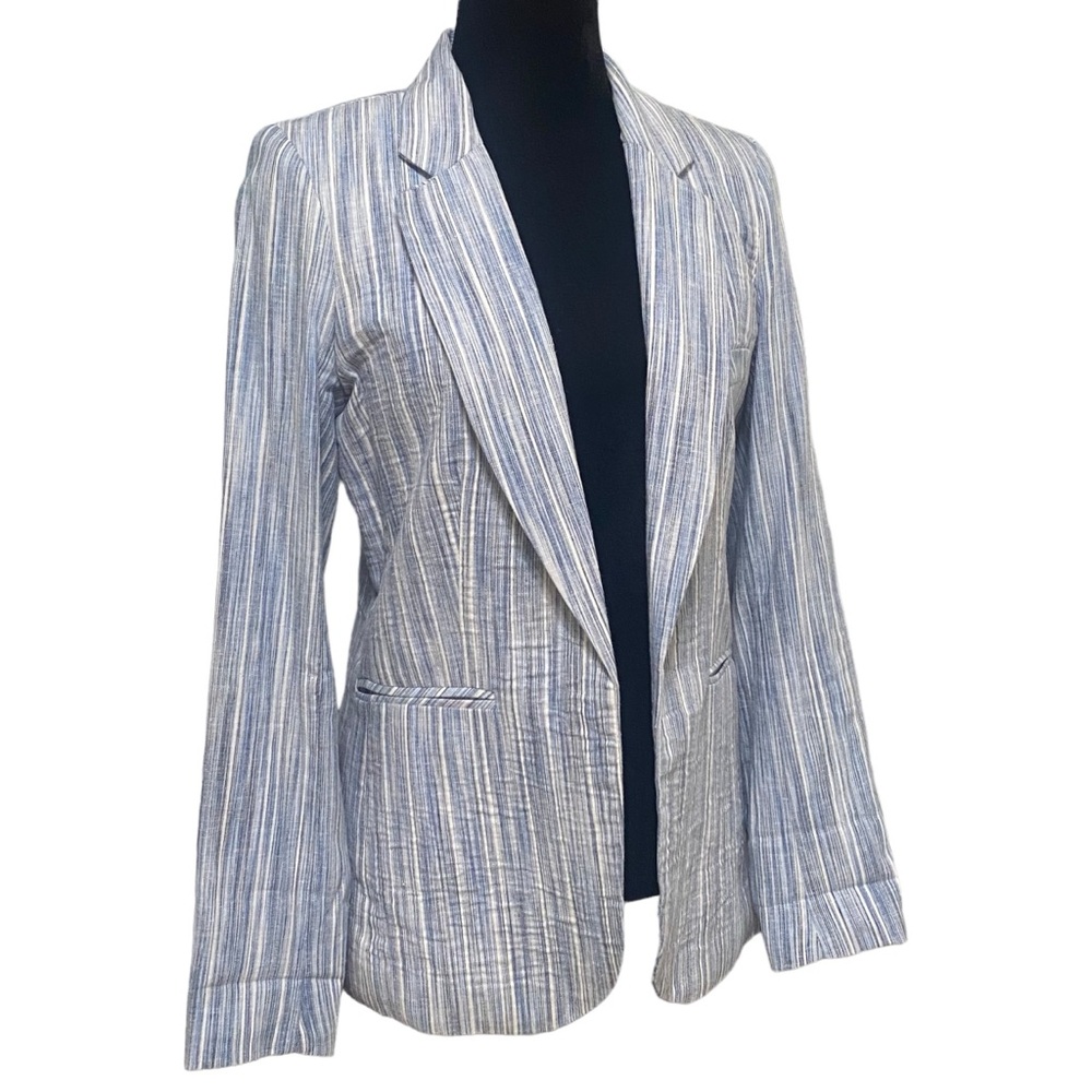 Cynthia Rowley Blue Striped Blazer